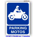 Placa parking motos